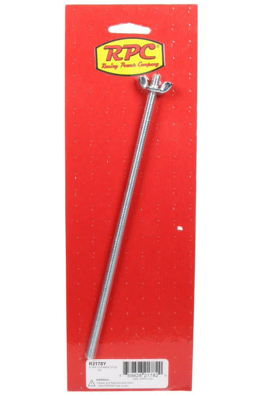AIR CLEANER STUD 1/4in x 9in UNIVERSAL STEEL