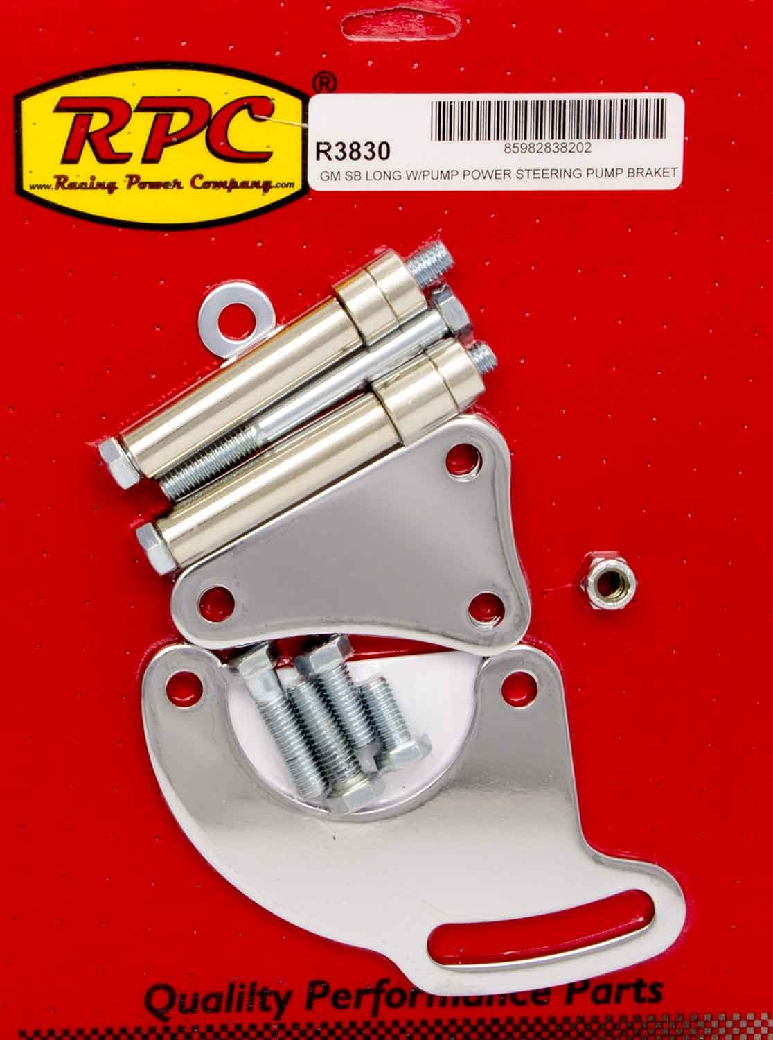 POWER STEER BRACKET CHEV SB for long water pump