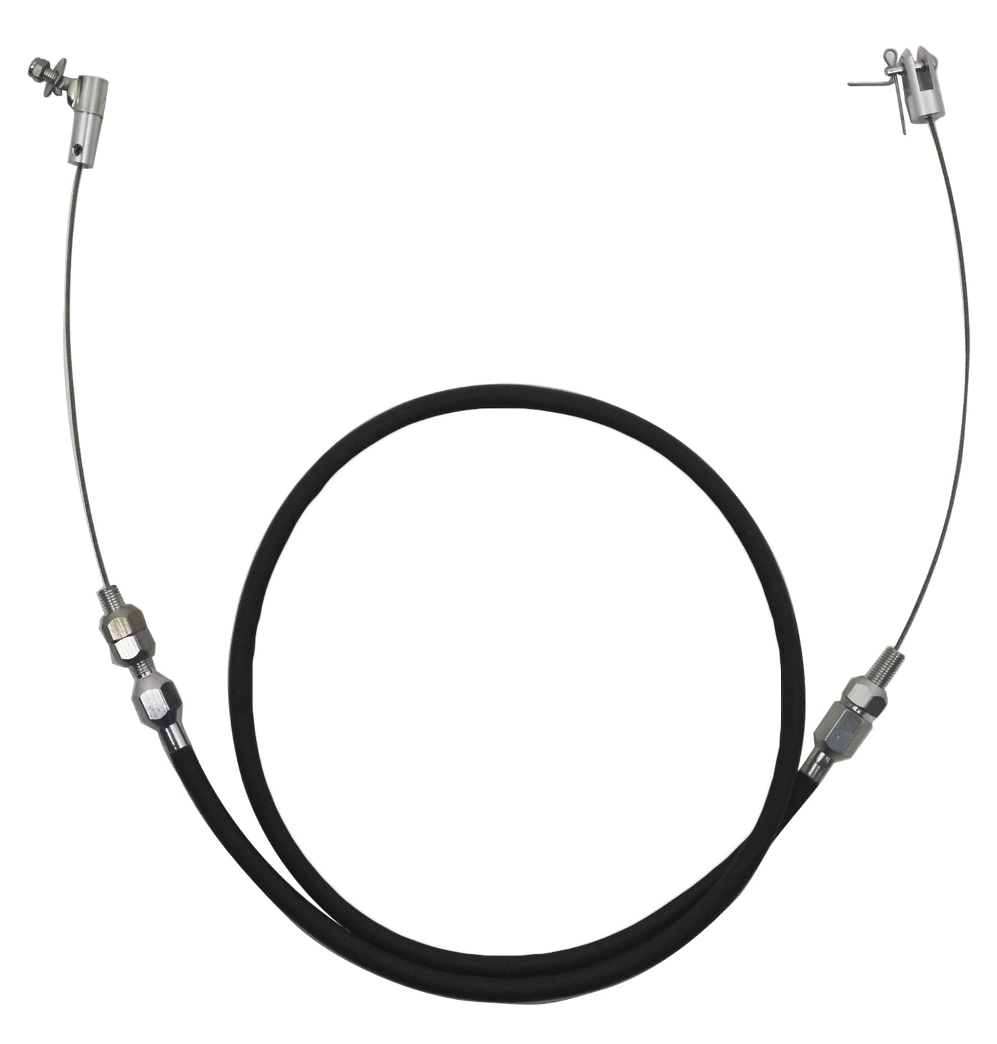 THROTTLE CABLE BRAIDED 36in BLACK