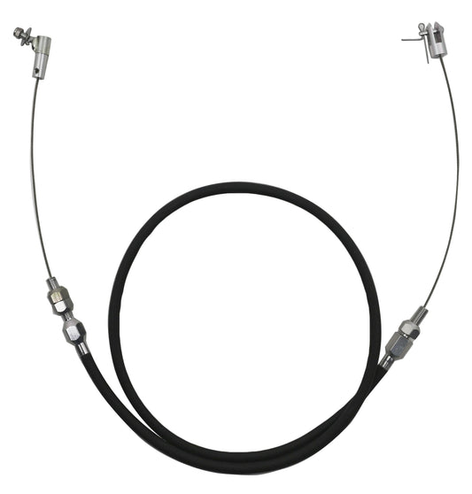 THROTTLE CABLE BRAIDED 36in BLACK