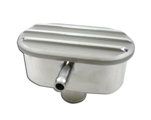 BREATHER PUSH ON OVAL ALLOY FINNED w/pcv