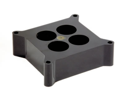 CARB SPACER SQ BORE 2in PHENOLIC PORTED