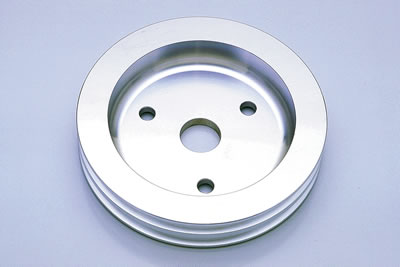 PULLEY CHEV SB LOWER 2 GROOVE ALLOY SWP 6.6in DIA