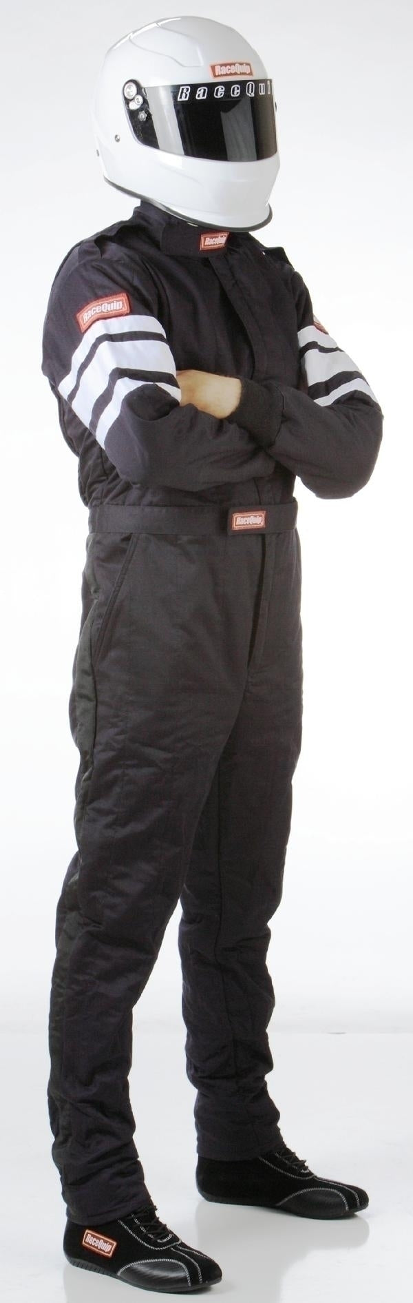 RACE SUIT 2 LAYER MEDIUM BLACK RACEQUIP sfi3.2A/5