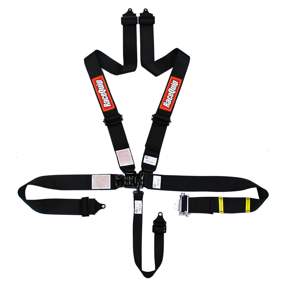 HARNESS 5pt PULL DOWN BLACK RATCHET
