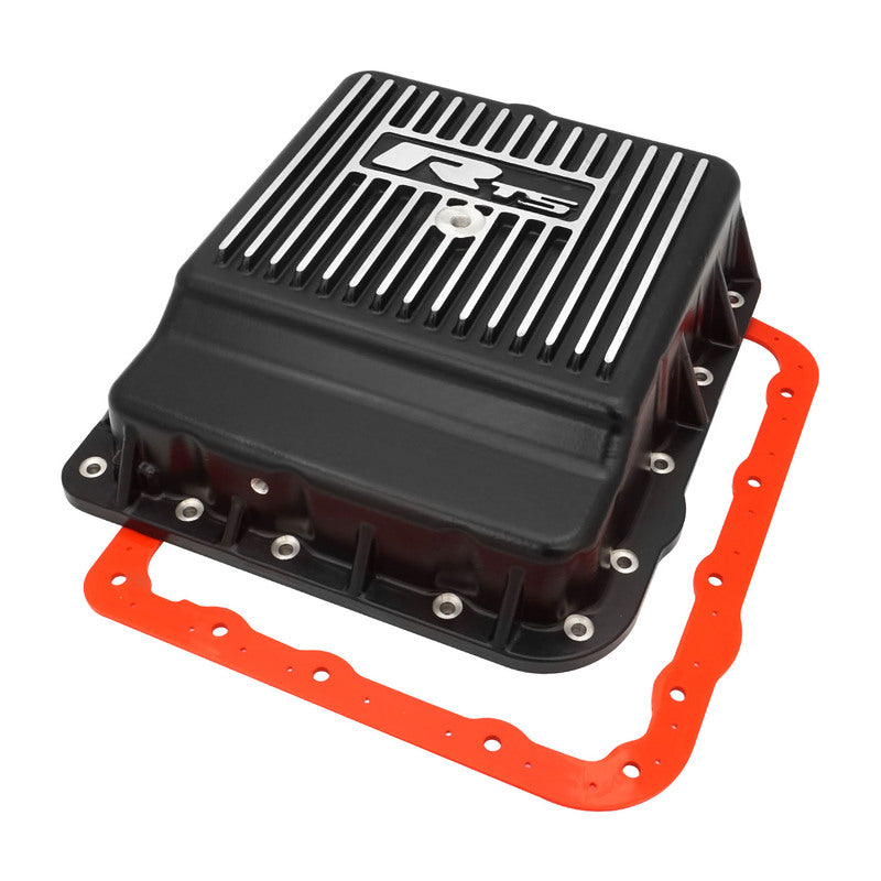 TRANS PAN TH700 4L60/E ALLOY DEEP BLACK FINNED