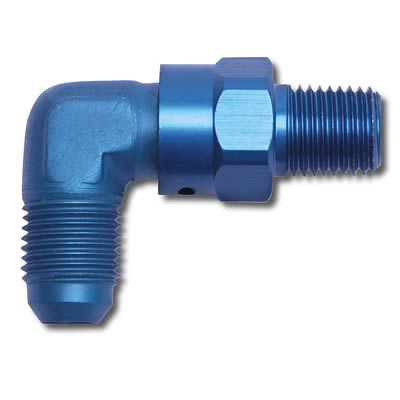 ADAPTER -8m to 1/4m npt 90deg Swivel