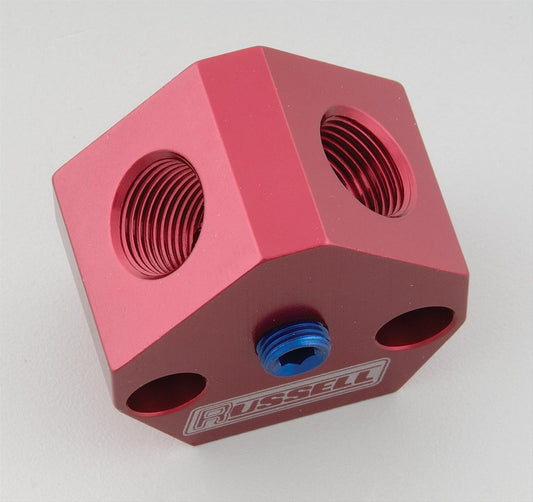 Y BLOCK 1/2f npt to Dual 3/8f npt