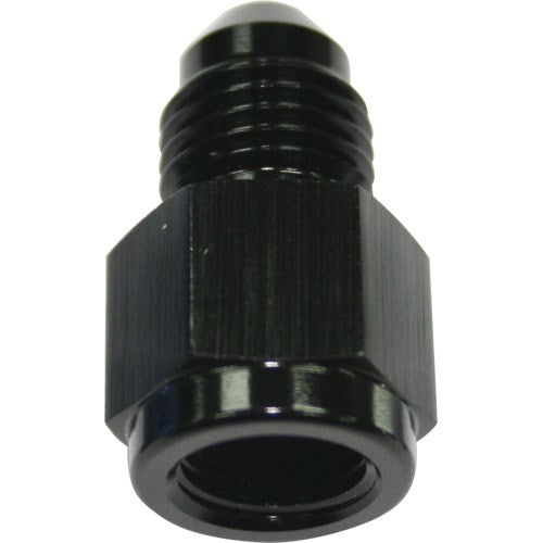 ADAPTER 1/8f npt to -4m STR GAUGE ADAPTER BLACK