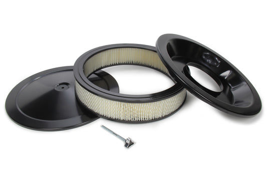 AIR CLEANER 14in x 3in BLACK DROP BASE