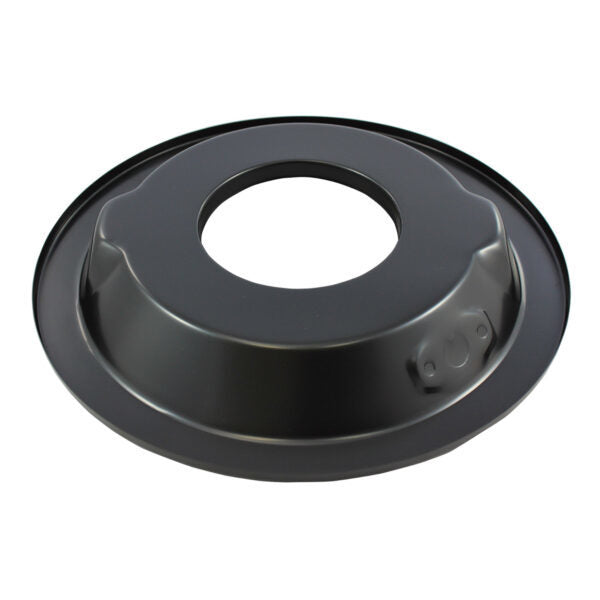 AIR CLEANER BASE 14in STEEL DROP BASE BLACK