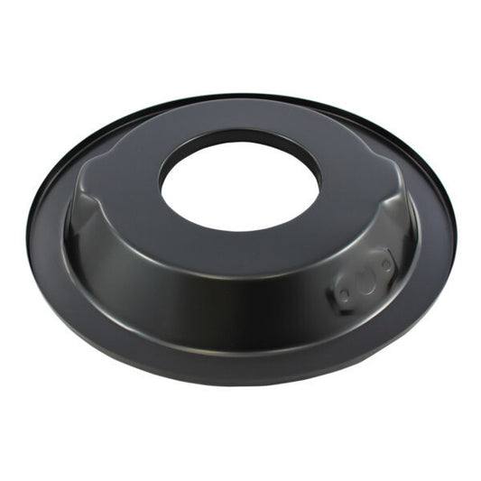 AIR CLEANER BASE 14in STEEL DROP BASE BLACK