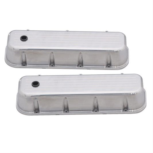 ROCKER COVERS CHEV BB ALLOY BALL MILLED LINES POL