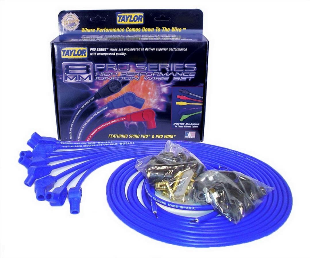 LEAD SET 8mm V8 90deg/135deg HEI & STD BLUE