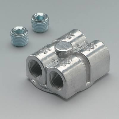 OIL FILTER ADAPTER GM 13/16in 1/2f npt SIDE PORTS