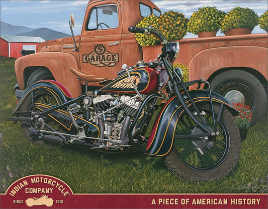 TIN SIGN INDIAN MOTORCYCLE COMPANY