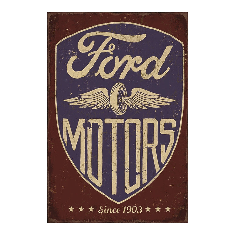 TIN SIGN FORD MOTORS SINCE 1903