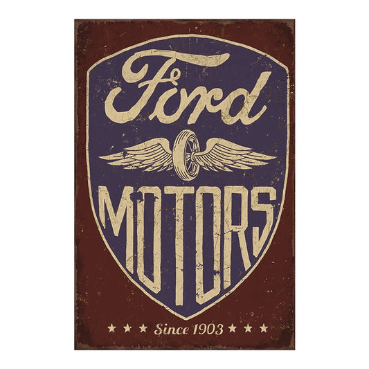 TIN SIGN FORD MOTORS SINCE 1903