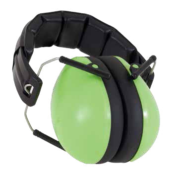 EARMUFFS 2-10+ years LIME GREEN