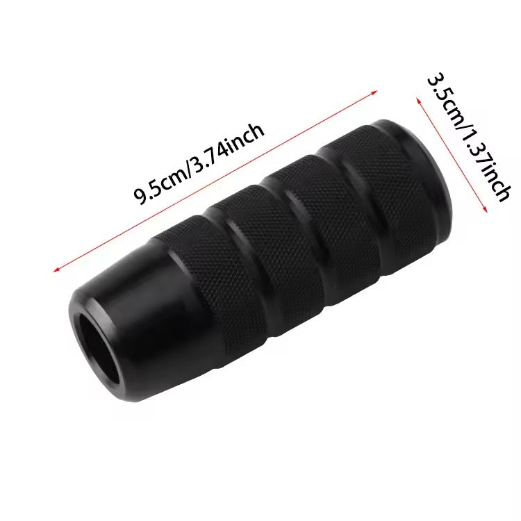 GEAR KNOB ALLOY STRAIGHT LONG BLACK