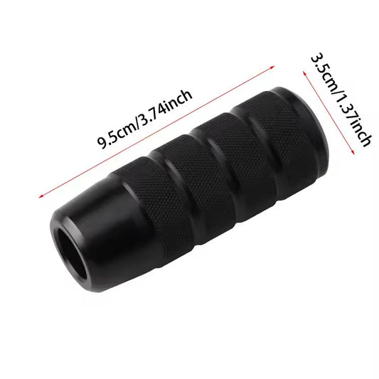 GEAR KNOB ALLOY STRAIGHT LONG BLACK
