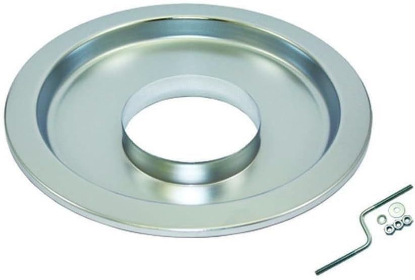 AIR CLEANER BASE OFSET 14in STEEL DROP BASE CHROME