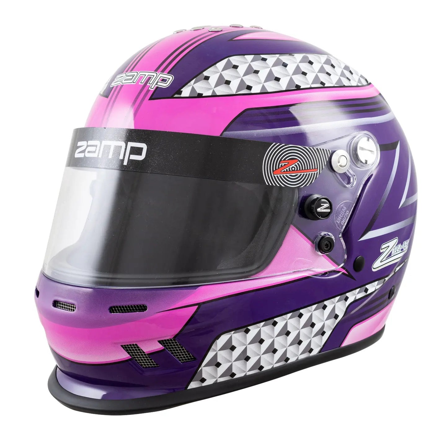 HELMET size YOUTH 56cm PINK/PURPLE RZ-37Y sfi24.1