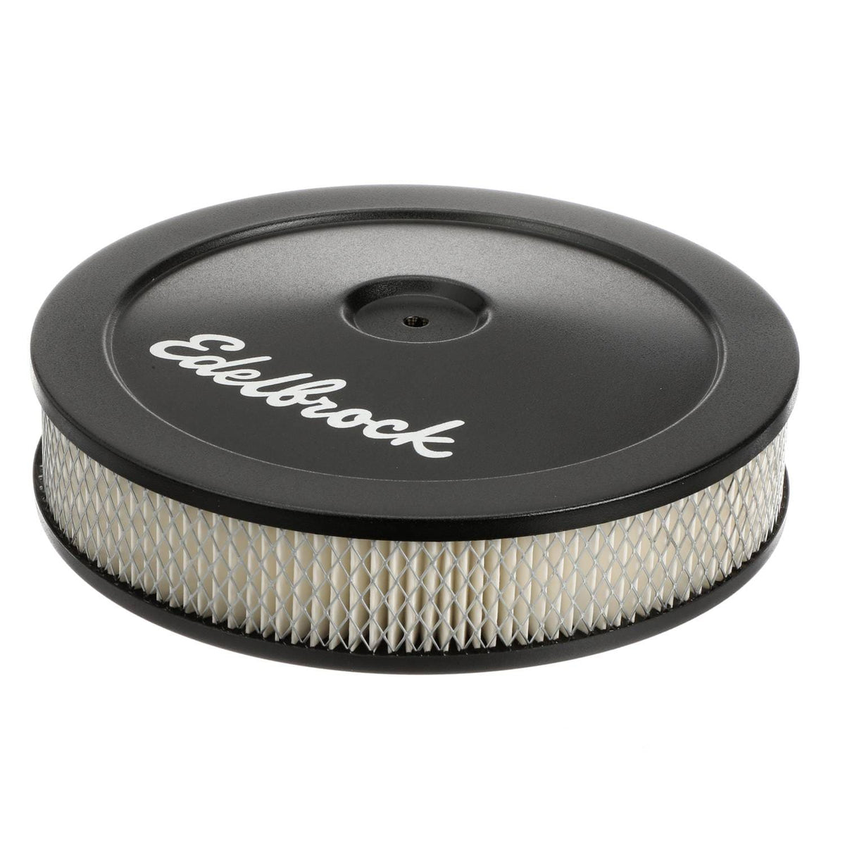 AIR CLEANER 10in x 2in EDELBROCK BLACK